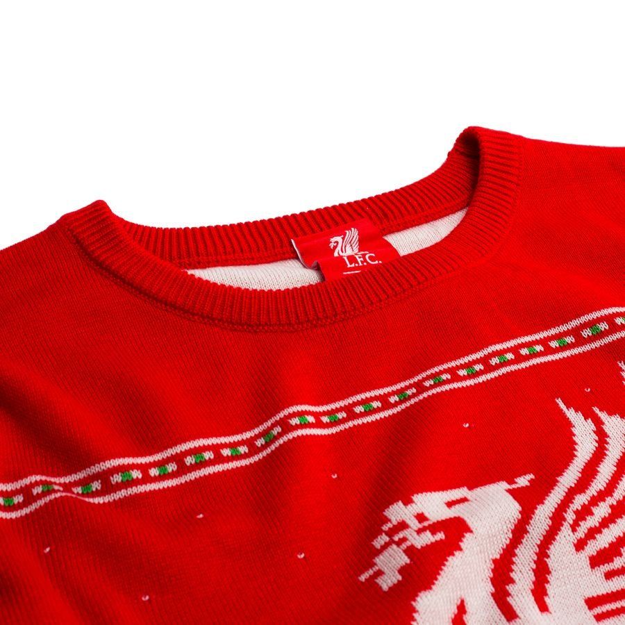 Liverpool Christmas Jumper Liverbird - Red Kids-SoccerKits Hub | Buy Soccer Jerseys Online